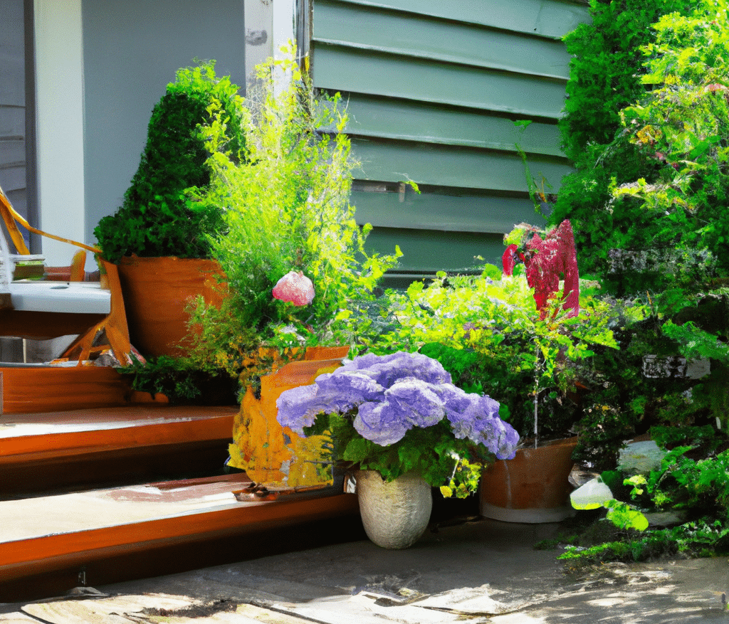 Deck flower decoration