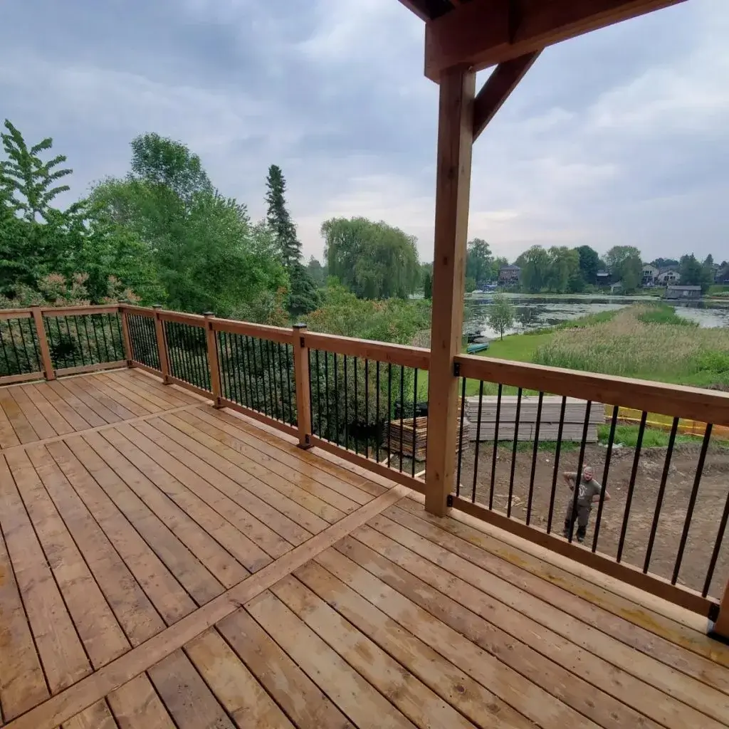 wood railing installation Toronto